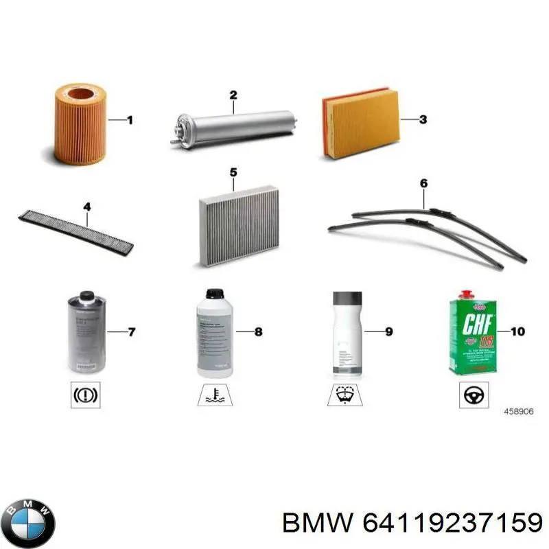 Filtro de polen BMW 64119237159