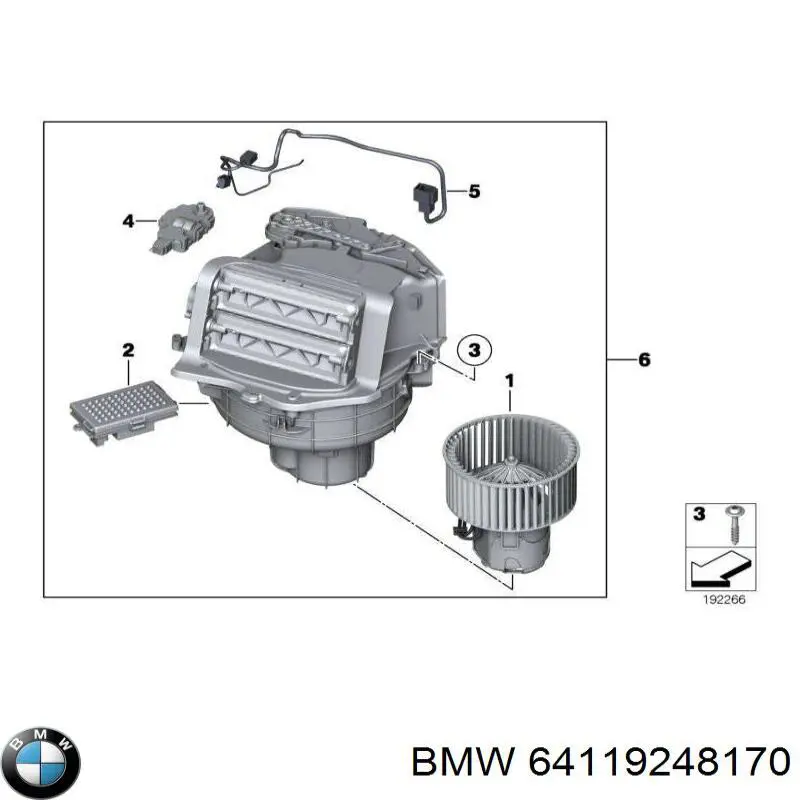 Comprar 64119248170 BMW Motor de calefacción