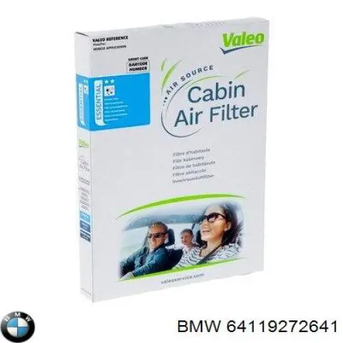 Filtro de habitáculo 64119272641 BMW