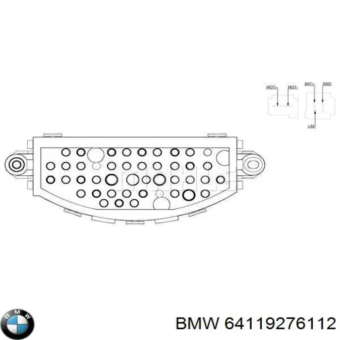 64119276112 BMW resistencia de calefacción