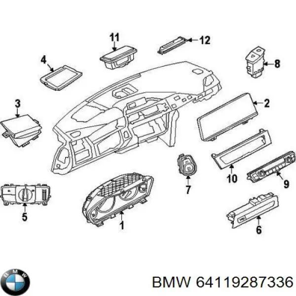 Módulo de modos de calefacción/aire acondicionado BMW 64119287336 precio, desde 91,48 EUR