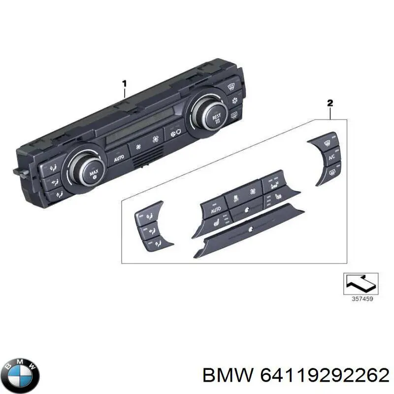 Módulo de modos de calefacción/aire acondicionado BMW 64119292262 precio, desde 91,48 EUR