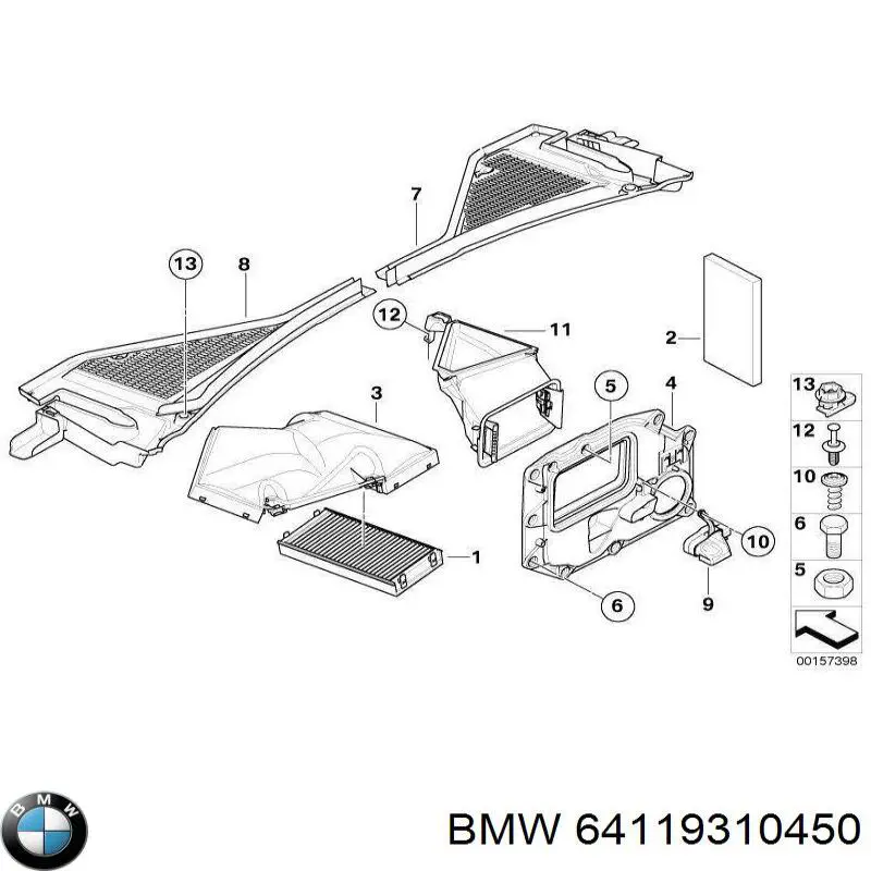 Módulo de modos de calefacción/aire acondicionado BMW 64119310450 precio, desde 81,72 EUR