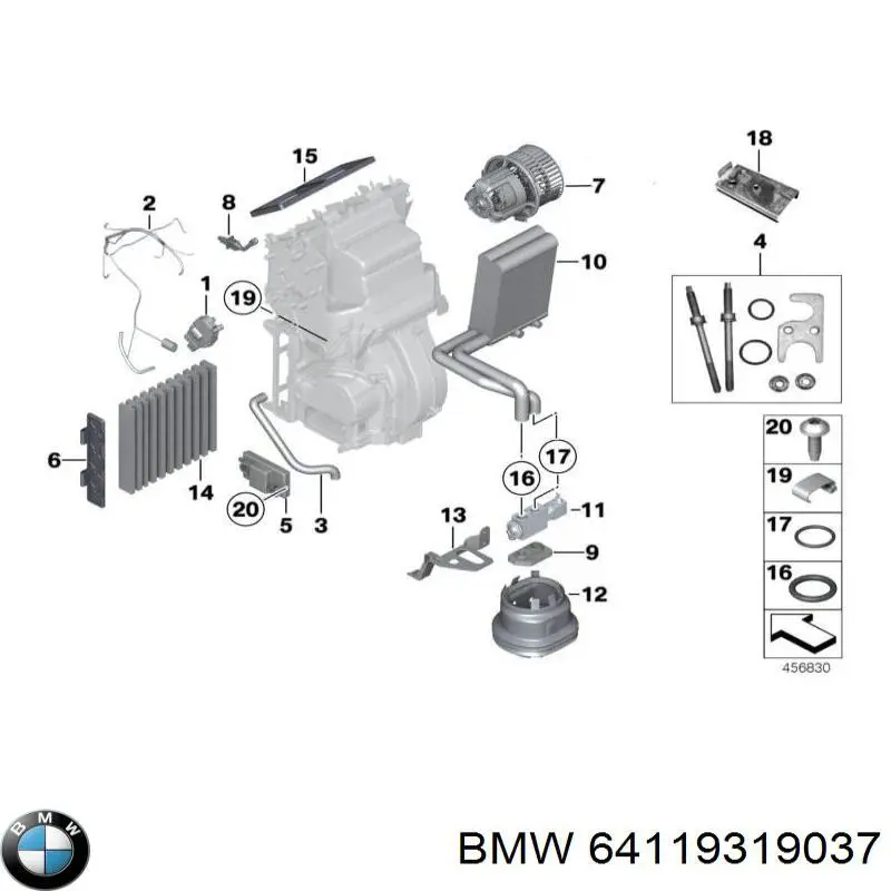 Actuador de compuerta de calefacción BMW 64119319037 precio, desde 40,10 EUR
