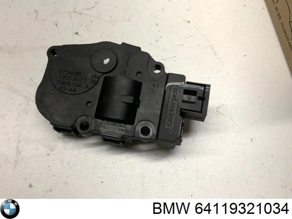 Actuador de compuerta de la calefacción 64119321034 BMW