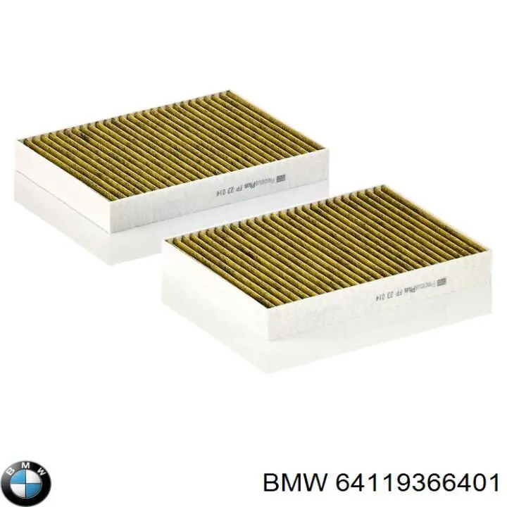 Filtro de habitáculo 64119366401 BMW