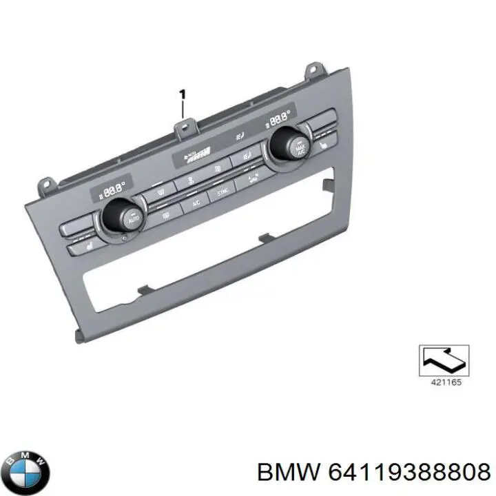 Módulo de modos de calefacción/aire acondicionado BMW 64119388808 precio, desde 225,06 EUR