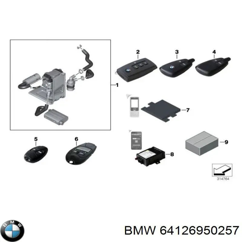 64126950257 BMW