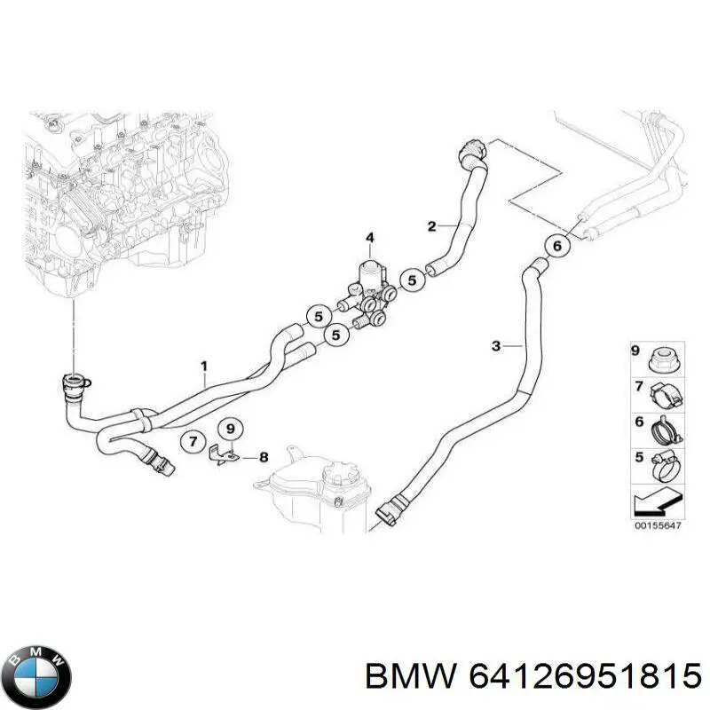 Válvula de calefacción BMW 64126951815 precio, desde 419,46 EUR