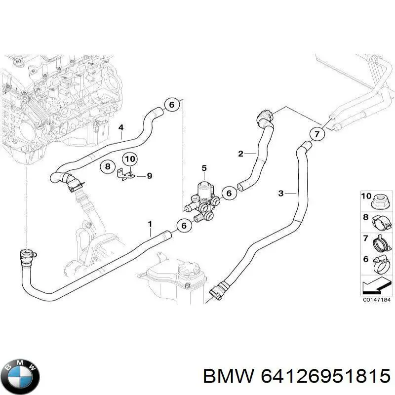 Grifo de estufa (calentador) BMW 3 (E90)