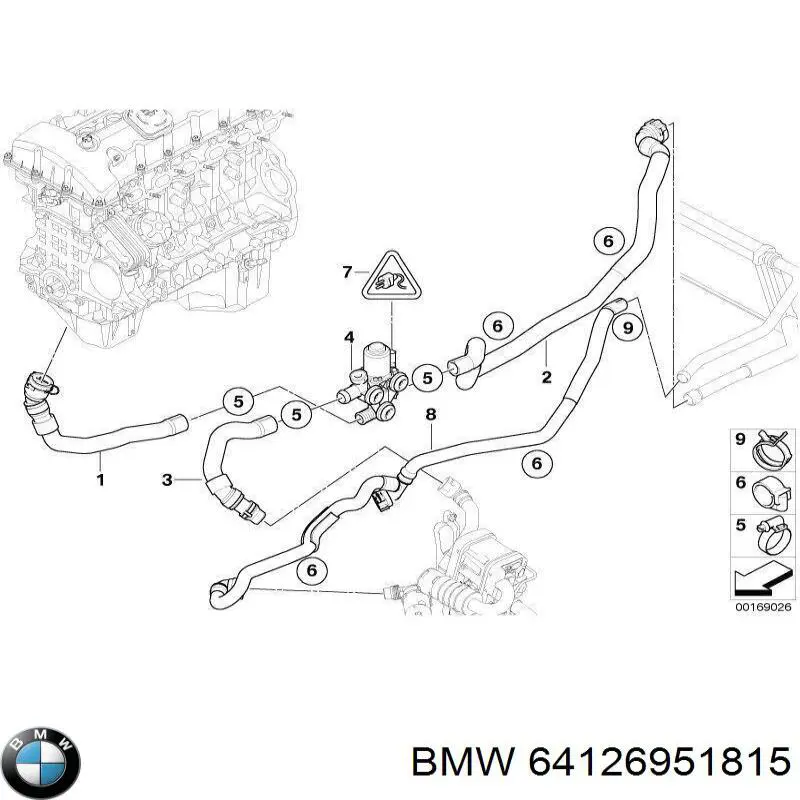 Comprar 64126951815 BMW Válvula calefacción