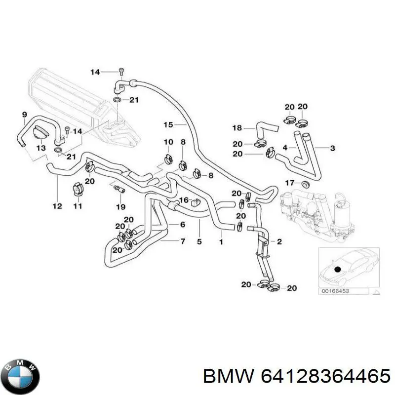 Manguera de calefacción, retorno BMW 64128364465 precio, desde 64,69 EUR