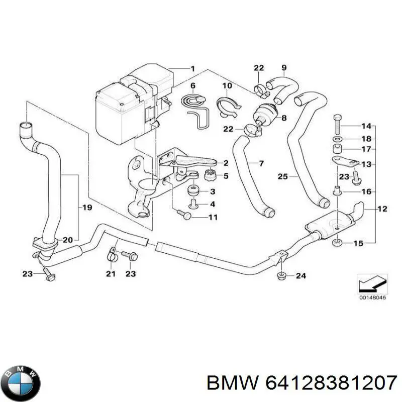 64128381207 BMW calefacción auxiliar