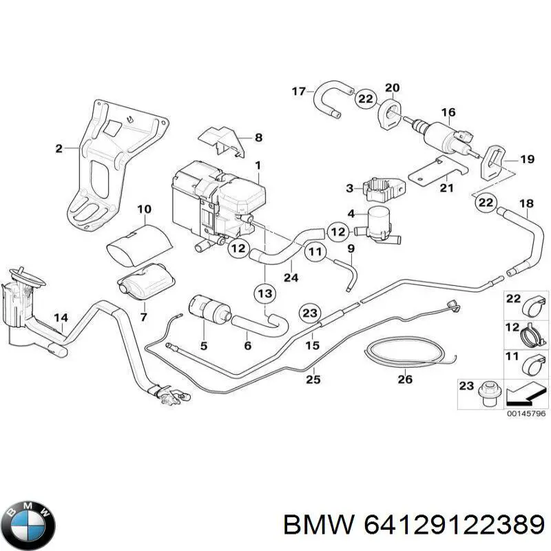 64128370069 BMW módulo alimentación de combustible