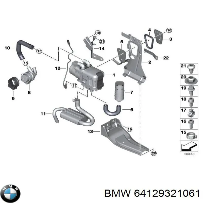 Calefactor autónomo BMW 64129321061 precio, desde 1107,88 EUR