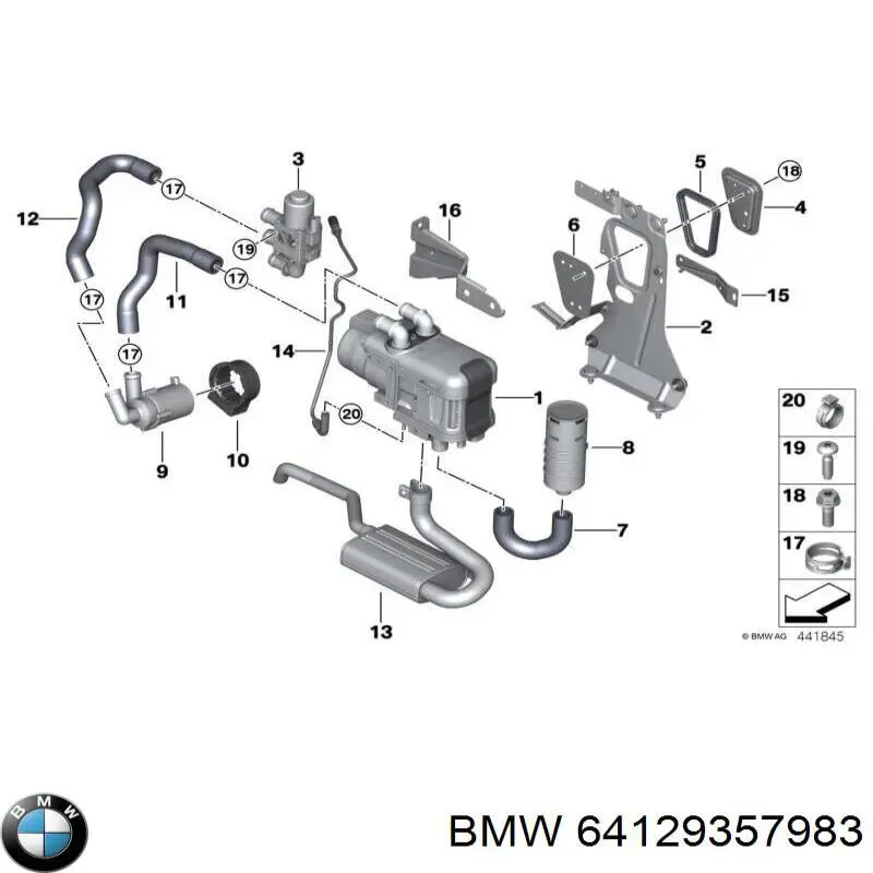 Bomba de agua eléctrica auxiliar BMW 64129357983 precio, desde 198,29 EUR