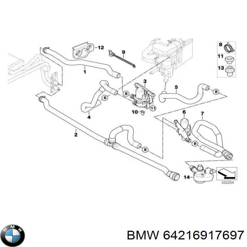  BMW 64216917697 precio, desde 31,94 EUR