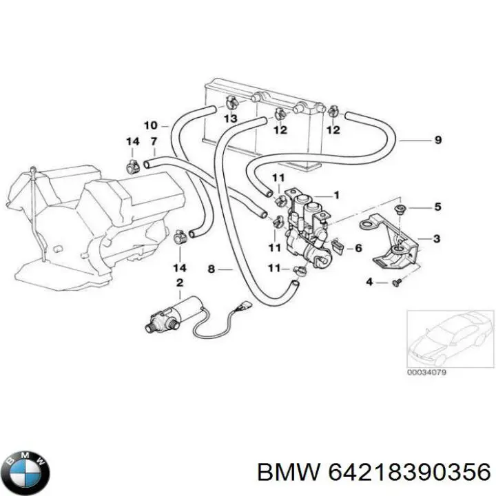 Manguito de líquido refrigerante BMW 64218390356 precio, desde 8,11 EUR