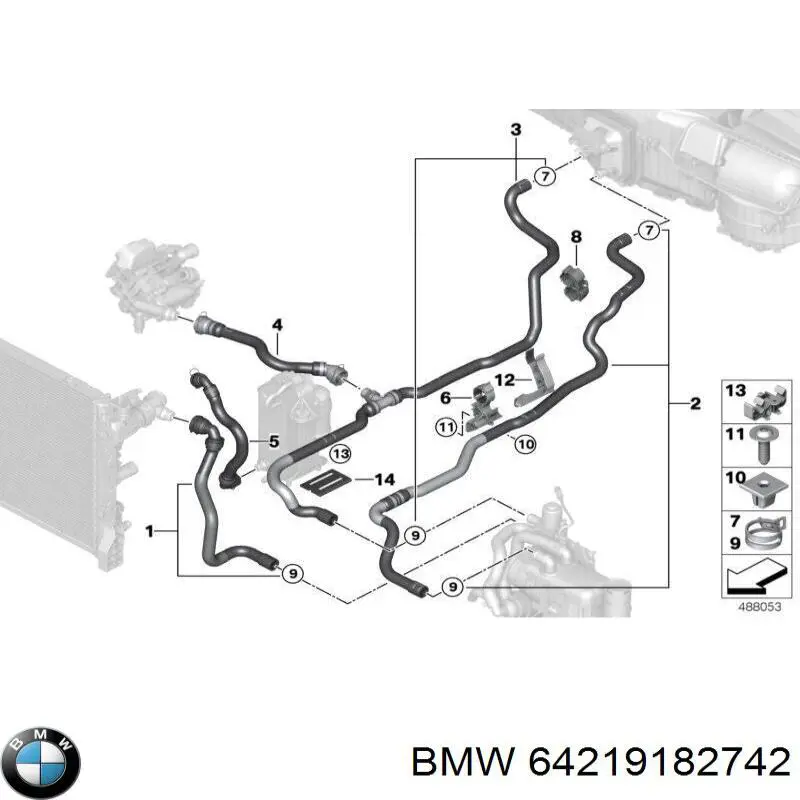  BMW 64219182742 precio, desde 8,23 EUR
