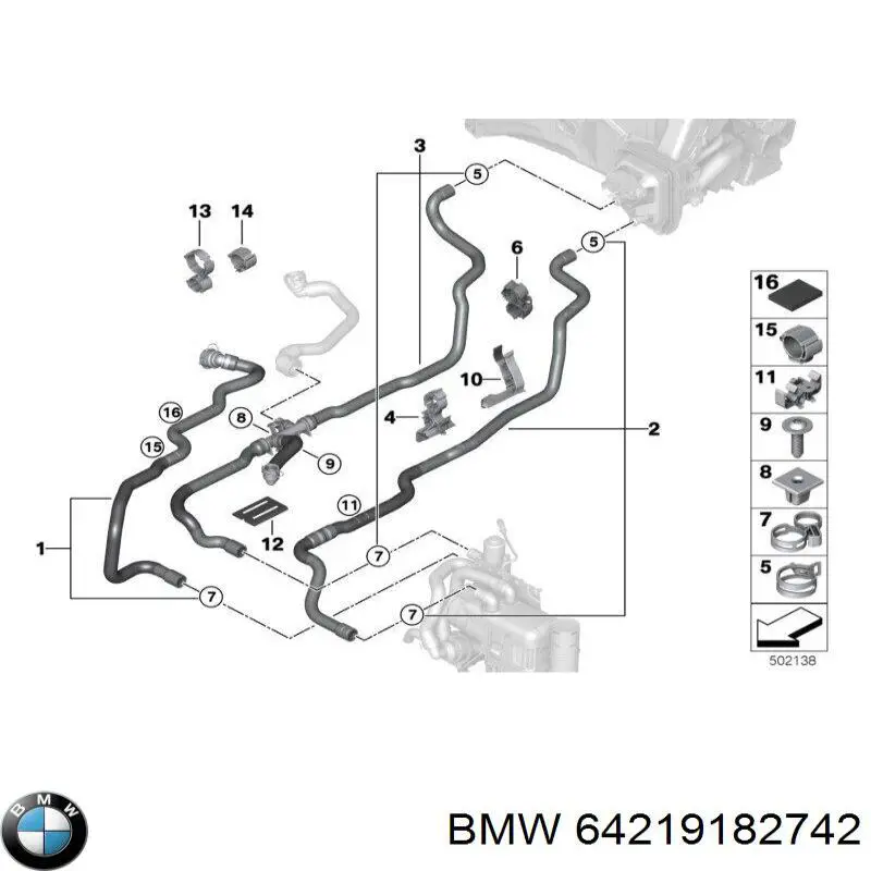 64219182742 BMW 