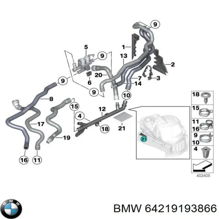 Comprar 64219193866 BMW 