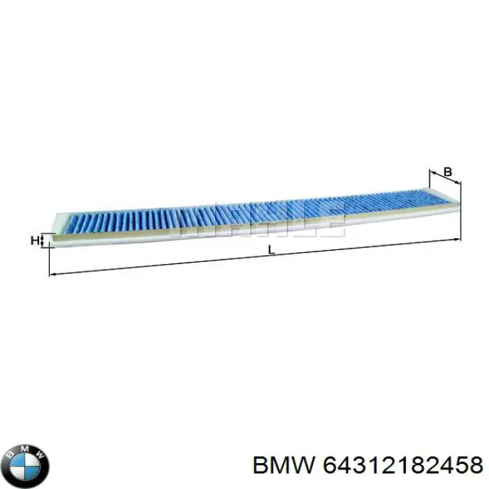 64312182458 BMW filtro de habitáculo