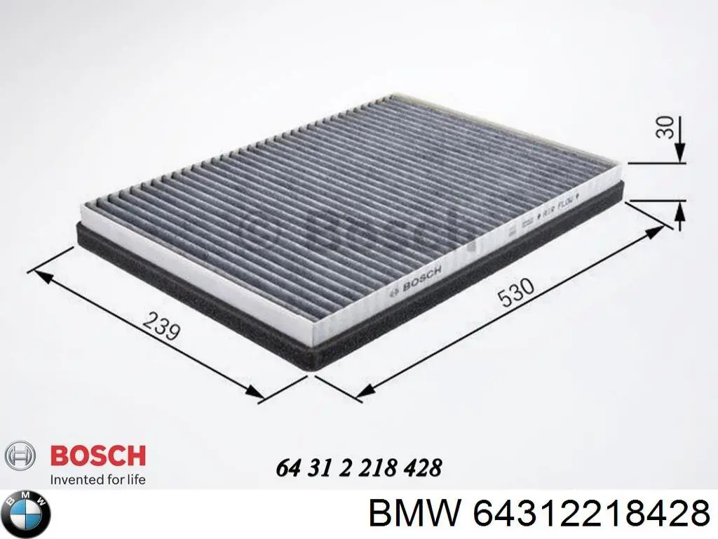 Comprar 64312218428 BMW Filtro de aire del habitáculo