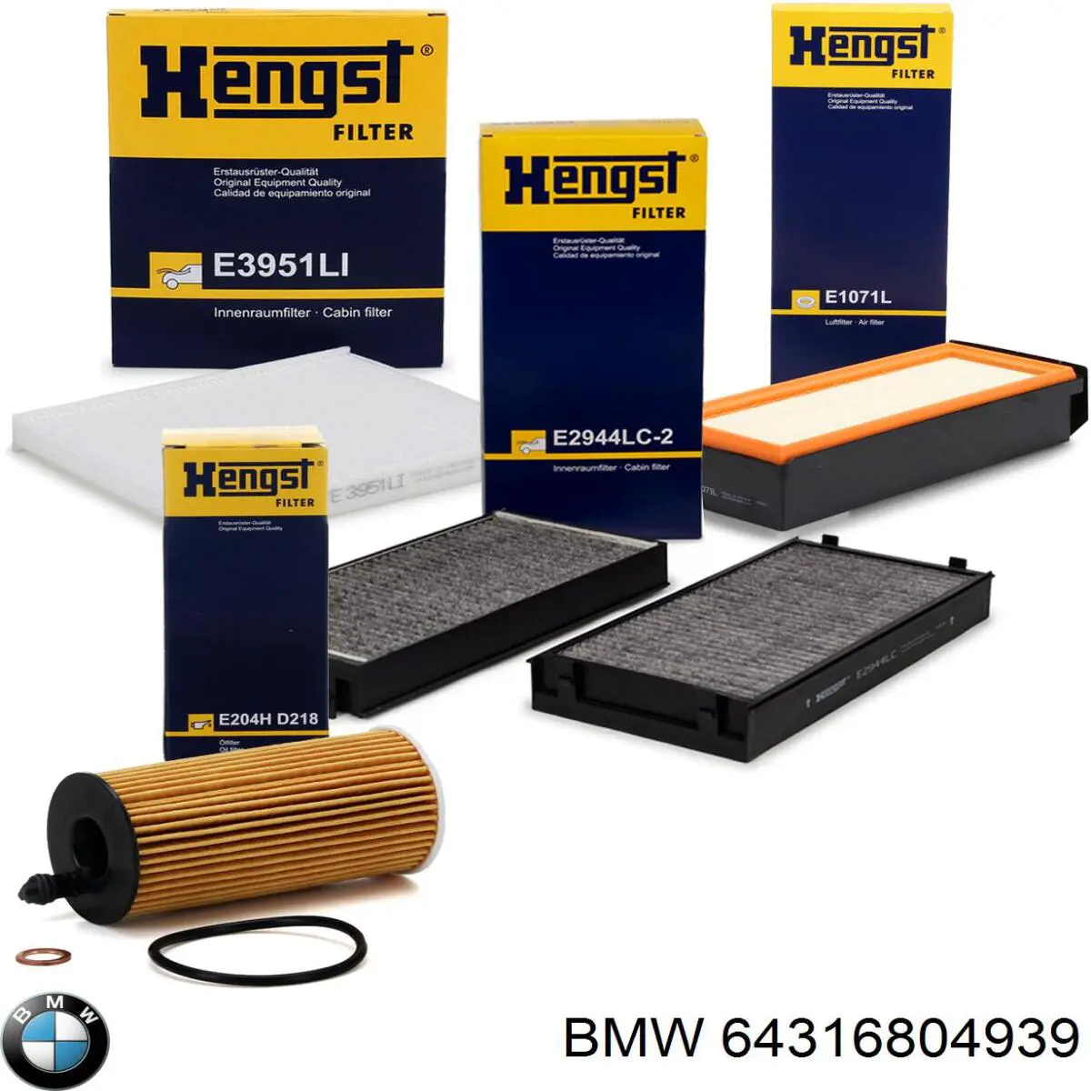 Filtro de habitáculo 64316804939 BMW