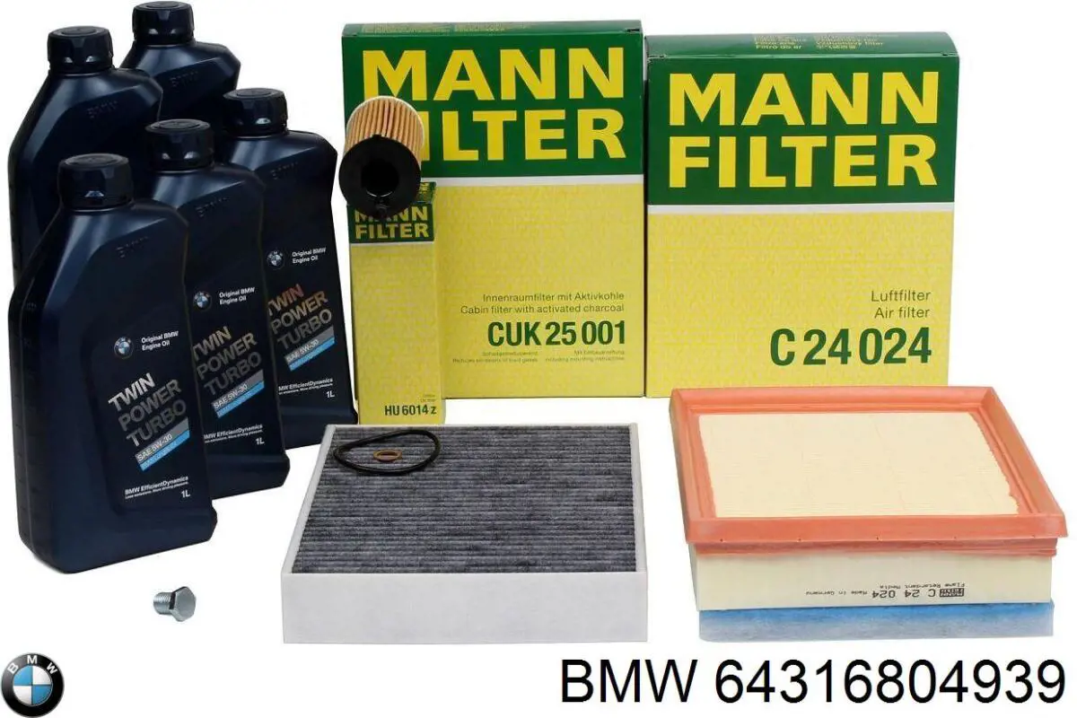 Filtro de cabina BMW 64316804939 precio, desde 18,90 EUR
