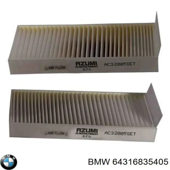 Comprar 64316835405 BMW Filtro de aire del habitáculo