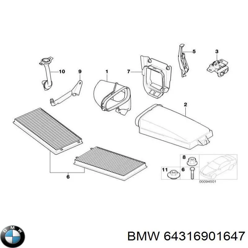 64316901647 BMW