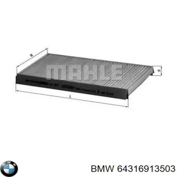 64316913503 BMW filtro habitáculo