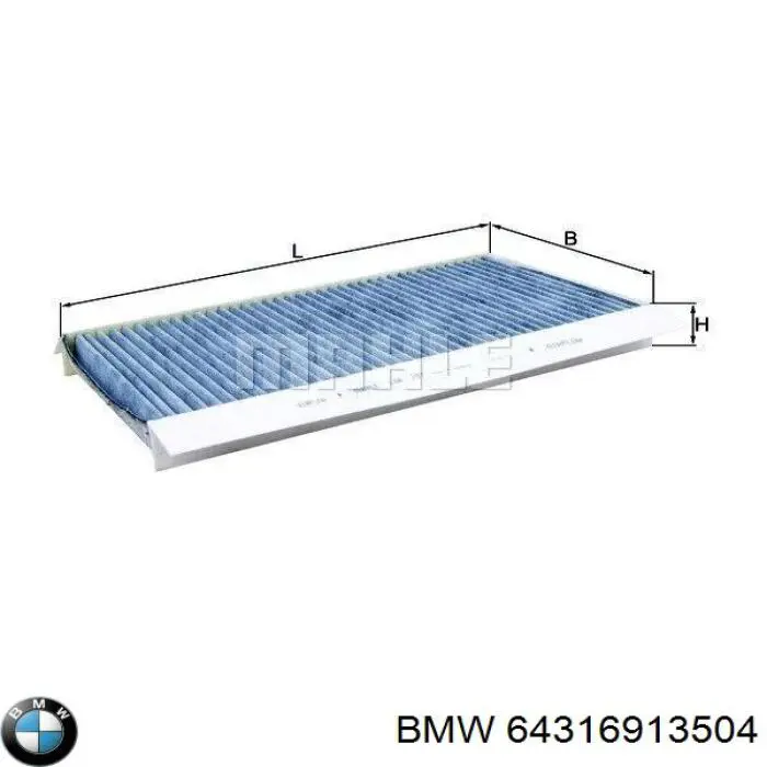 64316913504 BMW filtro habitáculo