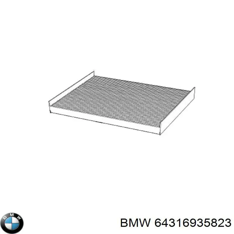 64316935823 BMW Filtro antipolen
