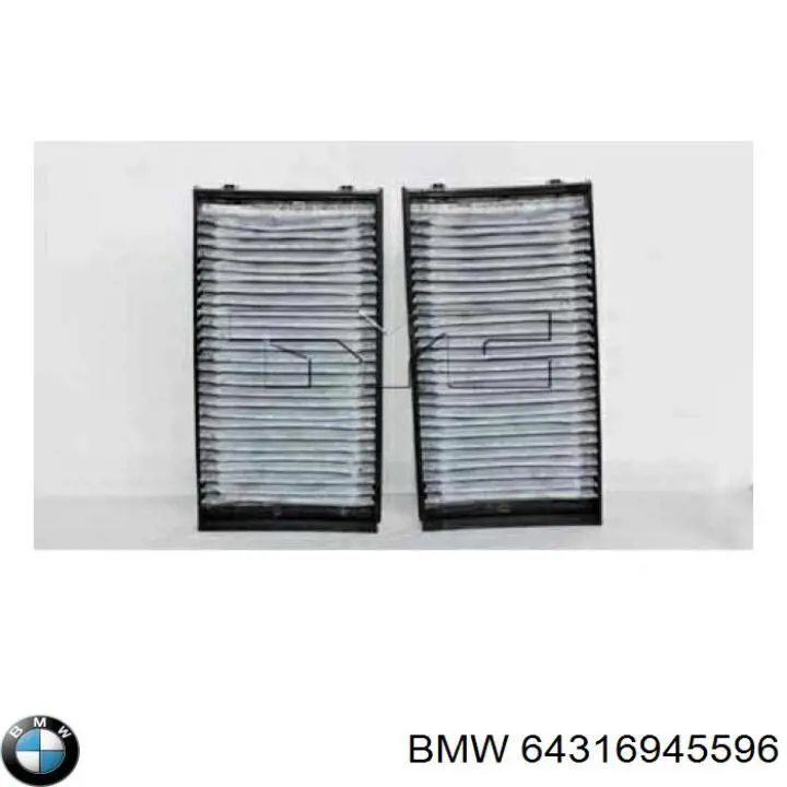Comprar 64316945596 BMW Filtro de aire del habitáculo