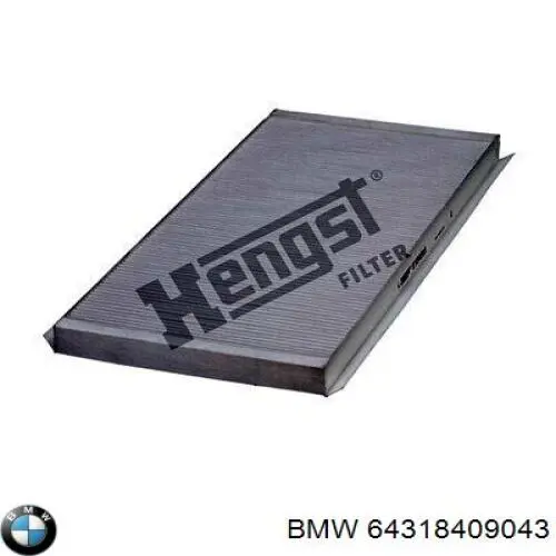 64318409043 BMW filtro de habitáculo