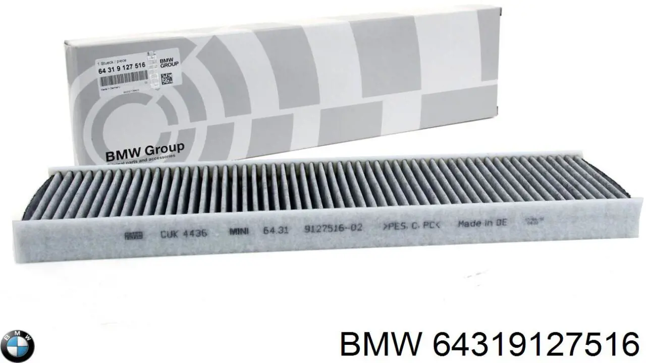 Filtro de cabina BMW 64319127516 precio, desde 12,81 EUR