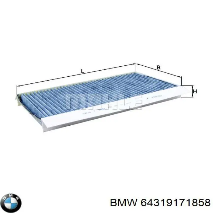 Comprar 64319171858 BMW Filtro de aire del habitáculo