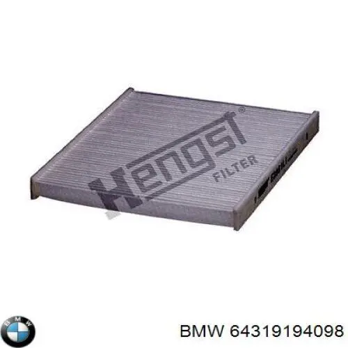 64319194098 BMW Filtro antipolen