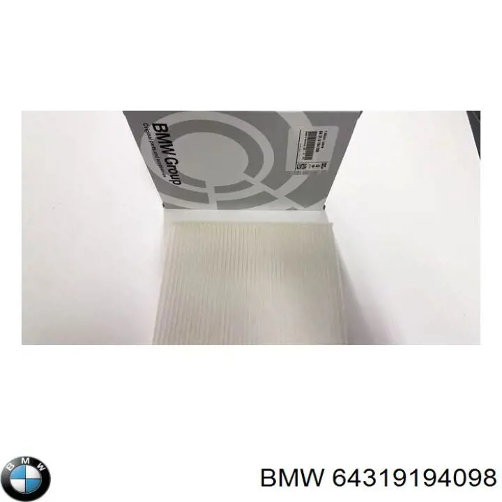 Filtro de cabina BMW 64319194098 precio, desde 13,55 EUR