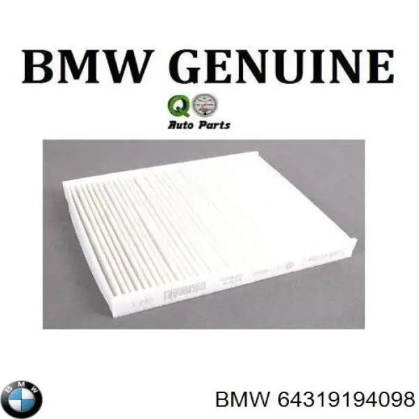64319194098 BMW filtro habitáculo