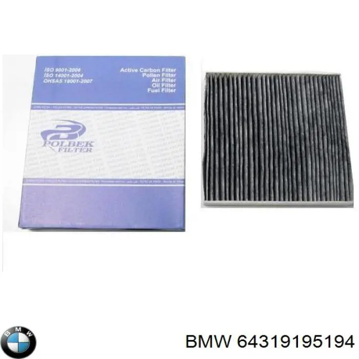 Filtro de habitáculo BMW 64319195194