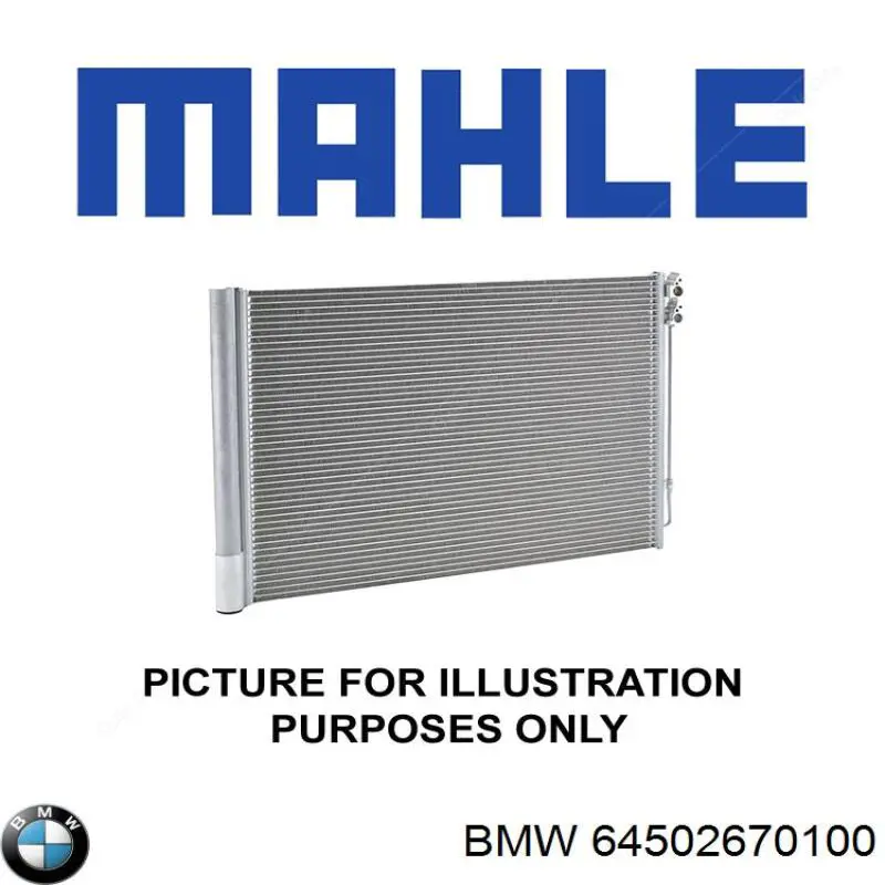 Comprar 64502670100 BMW Condensador de aire acondicionado