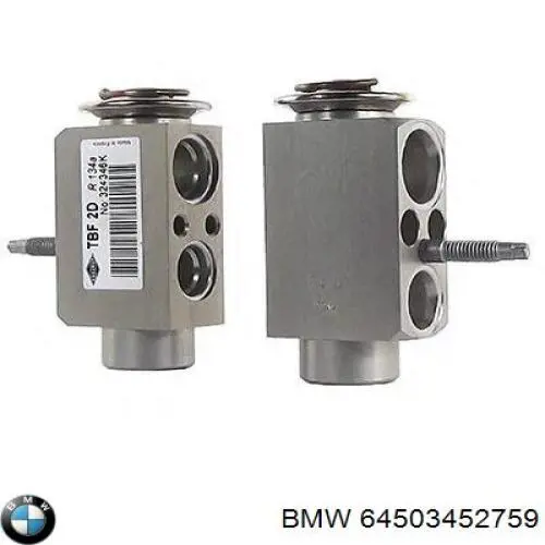 Válvula TRV del aire acondicionado 64503452759 BMW