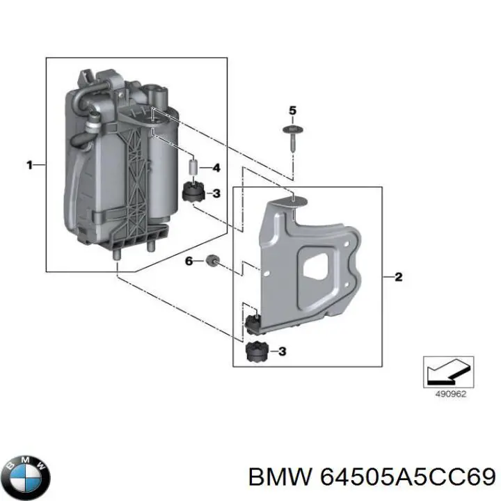 Aire acondicionado capacitor BMW 6805342 precio, desde 344,12 EUR