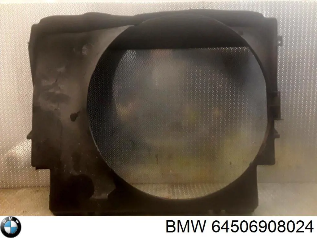 64506908024 BMW difusor de radiador, ventilador de refrigeración, condensador del aire acondicionado, completo con motor y rodete