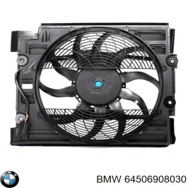 Difusor del radiador del aire acondicionado con ventilador y motor BMW 64506908030