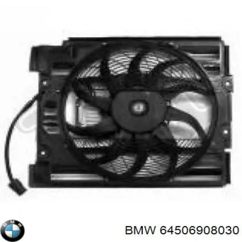 64506908030 BMW ventilador (rodete +motor aire acondicionado con electromotor completo)
