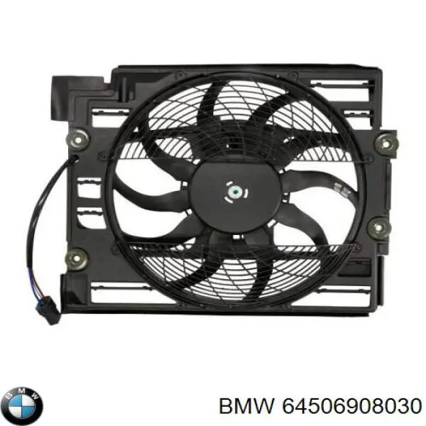 Comprar 64506908030 BMW Difusor del radiador del aire acondicionado con ventilador y motor