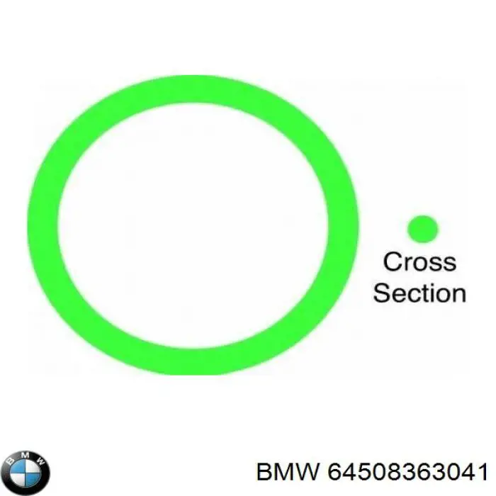 Anillo de la tubería de admisión del silenciador BMW 64508363041